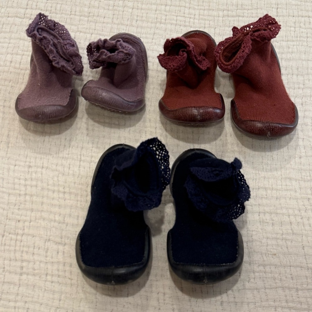 Collegien Mademoiselle Slippers - Lot of 3 in Sizes 21, 22/23, 24/25